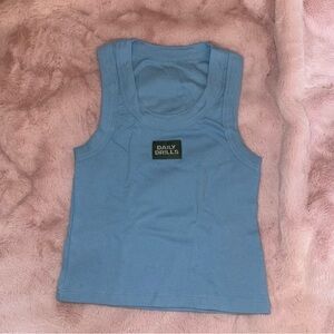 Daily Drills Blue Logo Tank